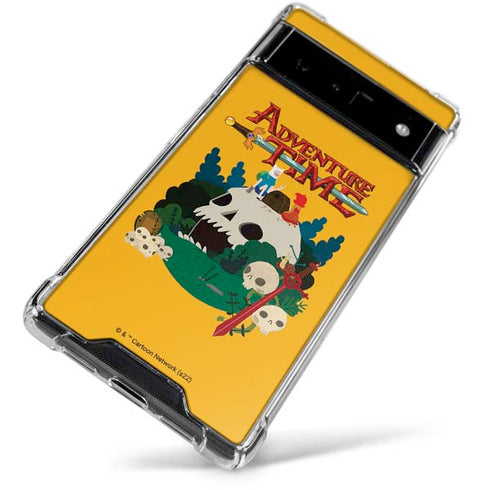 Adult Swim Adventure Time Cave Of Skulls Google Pixel 6 Clear Case